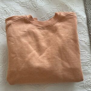 Everlane Light Orange Organic Cotton Sweatshirt